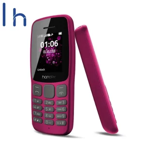 گوشی موبایل هانوفر مدل v6 دو سیم کارت رنگ صورتی